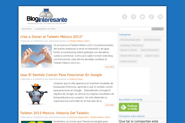 bloginteresante.com site used Clearsite