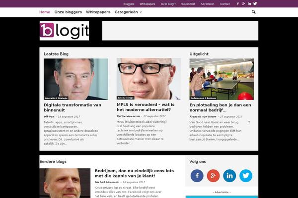Blogit theme site design template sample