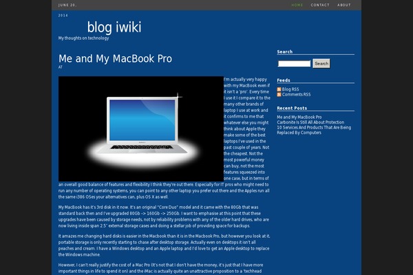 blogiwiki.com site used The Content Blue