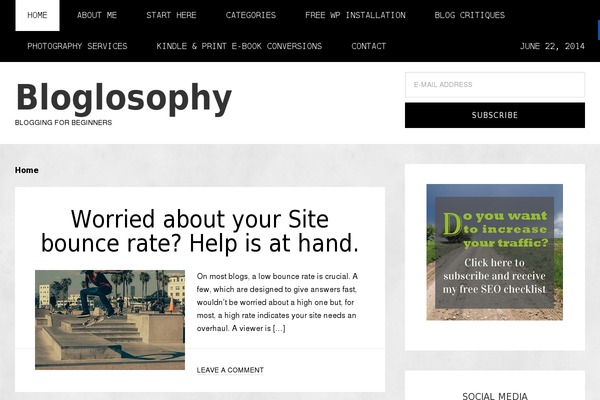 bloglosophy.com site used Jane