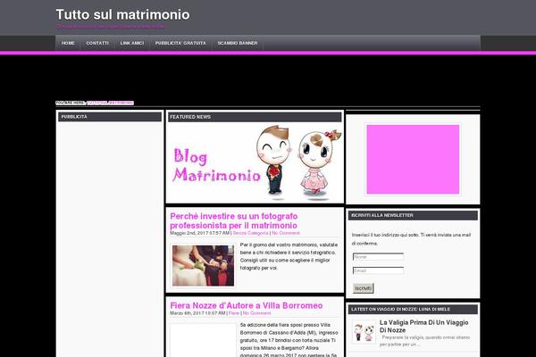 blogmatrimonio.it site used Vimage