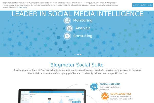 blogmeter.eu site used Blogmeter2.030