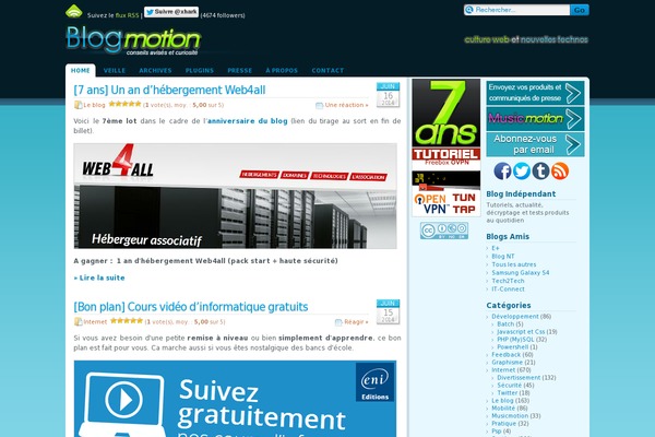 blogmotion.fr site used Blogmotion