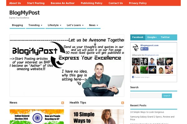 WordPress website example screenshot