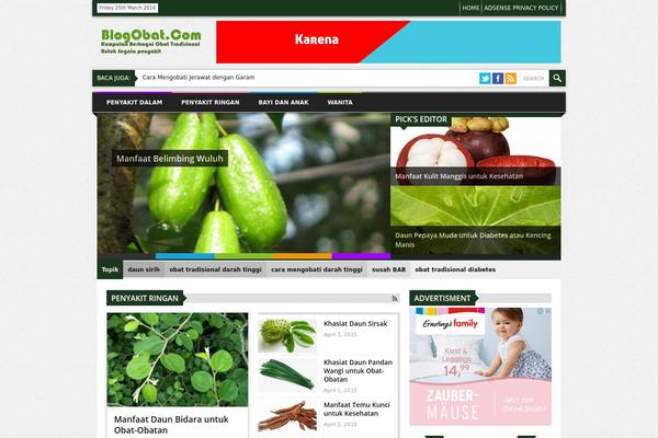 Kabar theme site design template sample