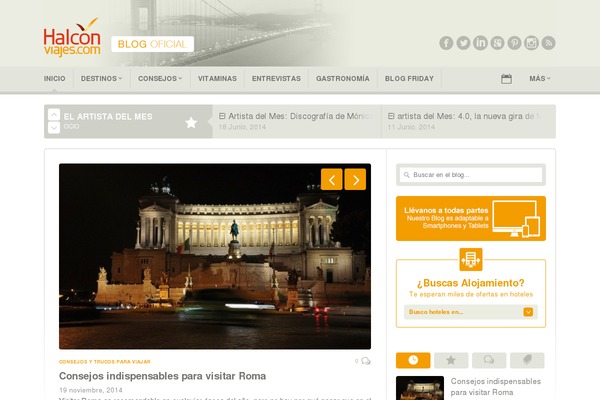 blogociohalconviajes.com site used Bloghalconviajes