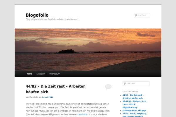 WordPress website example screenshot