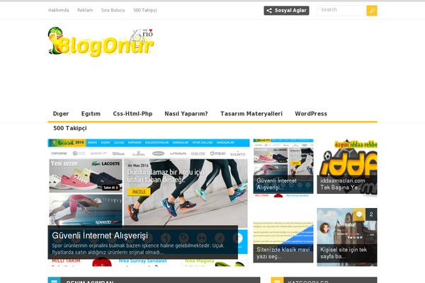 Sahifa theme site design template sample