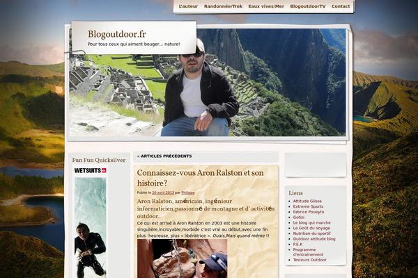 Adventure Journal theme site design template sample