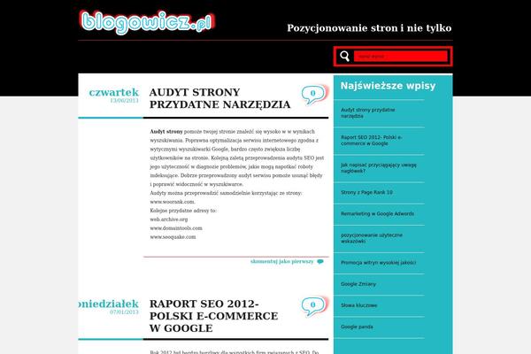 blogowicz.pl site used Blogger