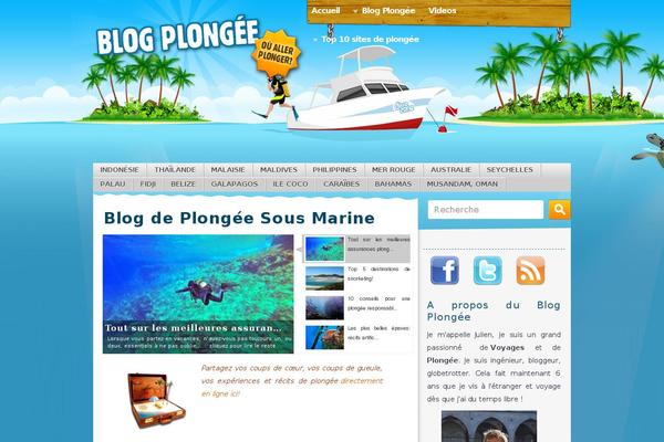blogplongee.fr site used Divezone