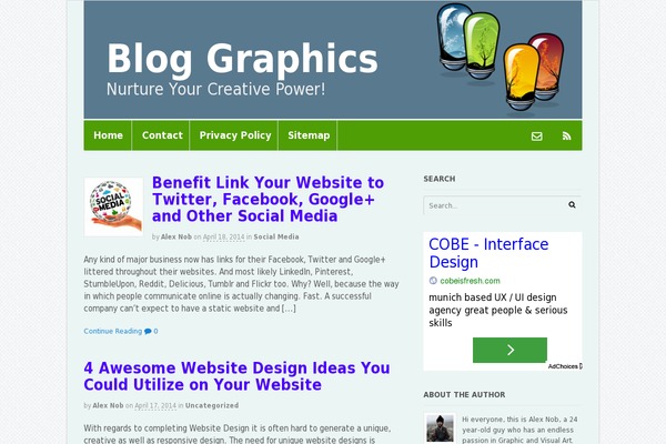 WordPress website example screenshot