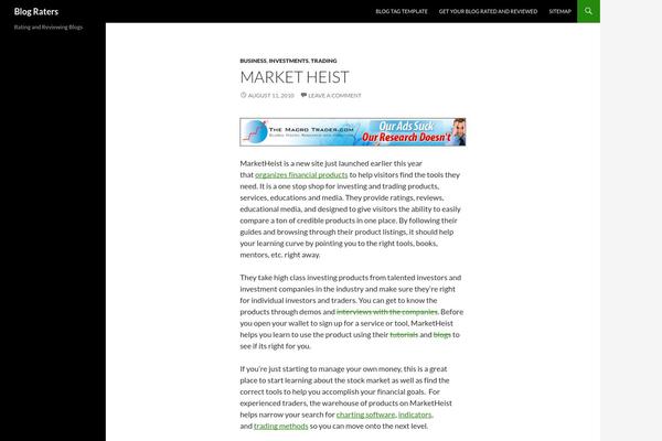 WordPress website example screenshot