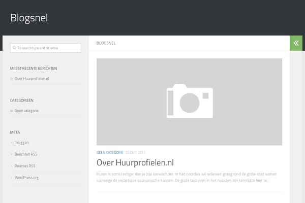 Hueman theme site design template sample