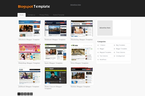 EXPOSE theme site design template sample