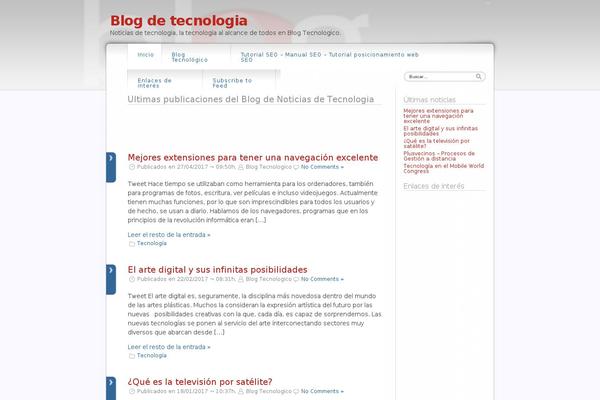 blogtecnologico.net site used Dfblog.1.1.5
