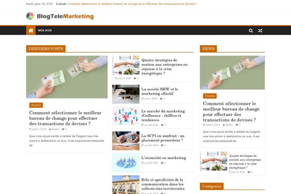 blogtelemarketing.fr site used Colormag.1.2.1