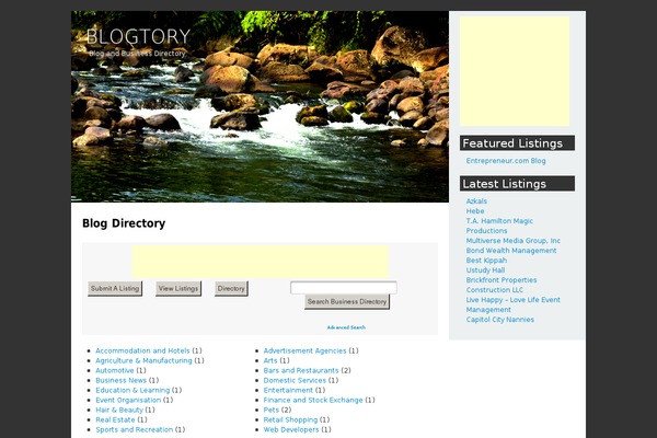 blogtory.com site used Seismic Manhattan