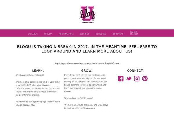 bloguconference.com site used Minimalistapro