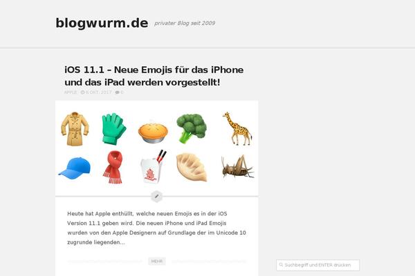 blogwurm.de site used Anew-child-theme