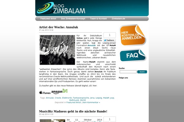 blogzimbalam.de site used Zimbalam