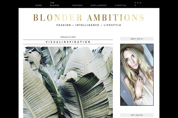 blonderambitions.com site used Olivia-theme