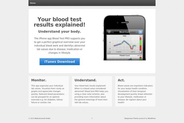 blood-test-pro.com site used Responsive