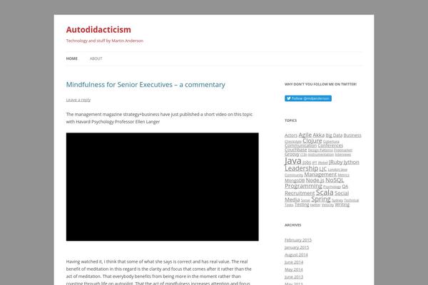 Twenty Twelve theme site design template sample