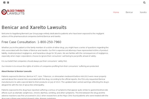 bloodthinnerlawsuits.com site used Blood-thinner