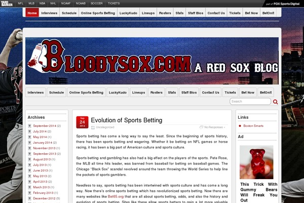 bloodysox.com site used Suffusion