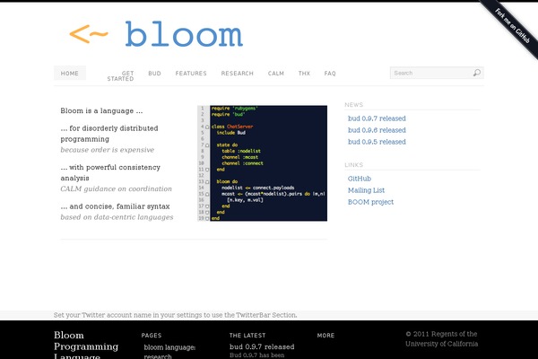 bloom-lang.net site used Platform