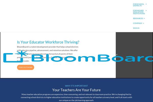 bloomboard.com site used Divi-bloomboard