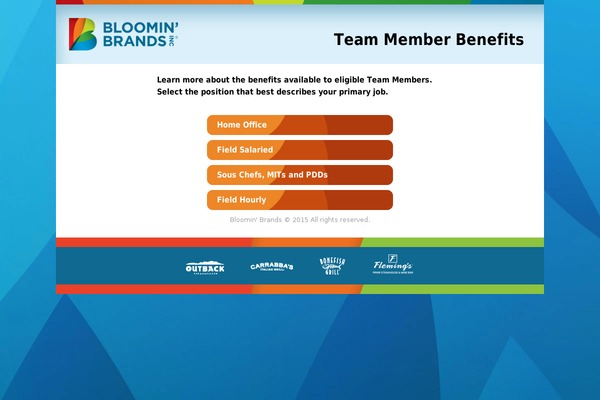 bloominbrandsbenefits.com site used Pcomm-startr