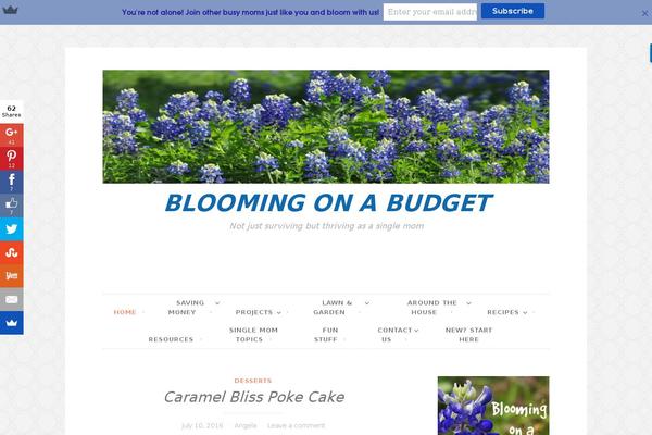 bloomingonabudget.com site used Button