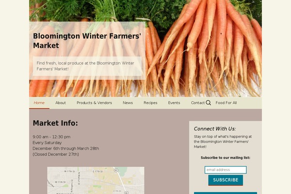 Winter theme site design template sample