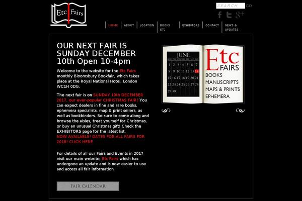 bloomsburybookfair.com site used Etcetera