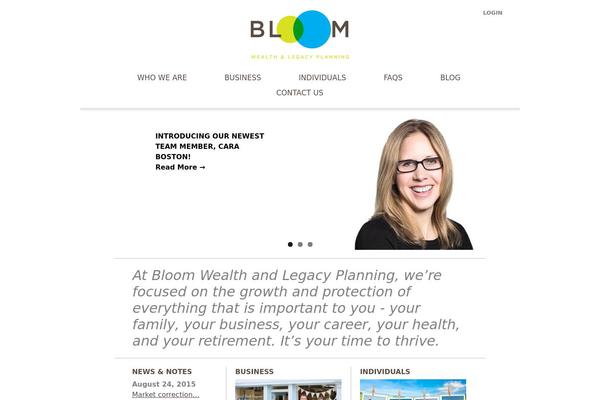 bloomwealth.ca site used Bloom