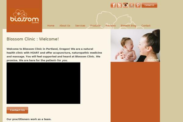Blossom theme site design template sample