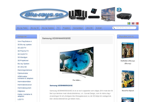 blu-rays.se site used Mio