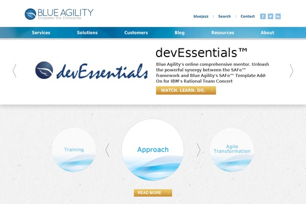blue-agility.com site used Cprime-theme