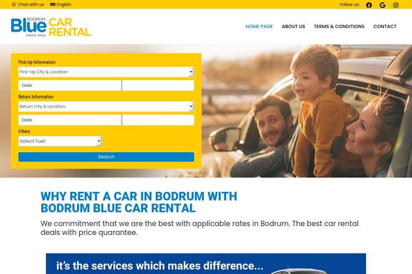blue-rentacar.com site used Wp-car-rental