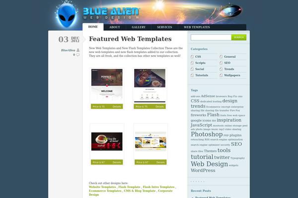 bluealienwebdesign.com site used Ba1