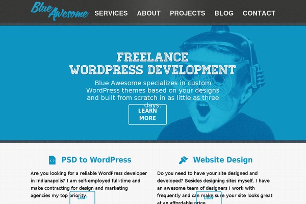 blueawesome.com site used Blue-awesome