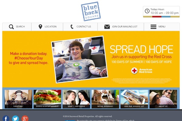 bluebacksquare.com site used Starwood_dev