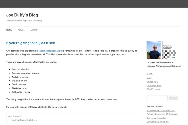 WordPress website example screenshot