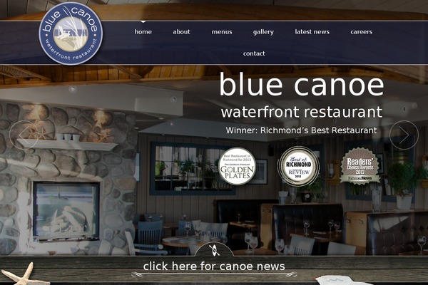 bluecanoerestaurant.com site used Bluecanoe