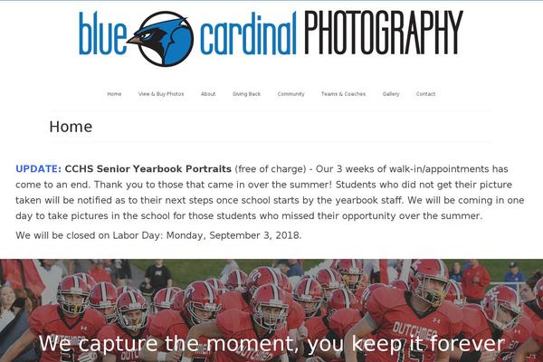 bluecardinalphotography.com site used Snapster-child-theme