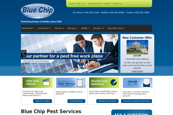 bluechipexterminating.com site used Bluechip-responsive
