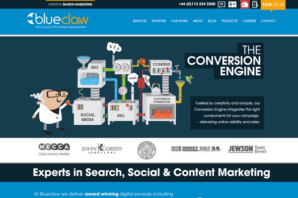 blueclawsite theme websites examples