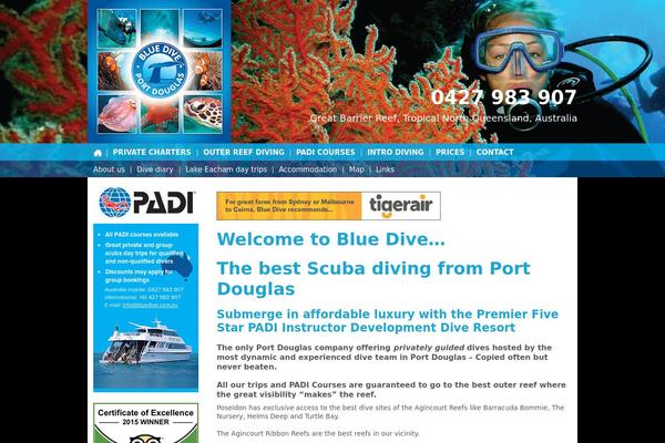 bluedive.com.au site used Bluedive